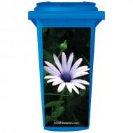 Wild Single Purple Flower Wheelie Bin Sticker Panel